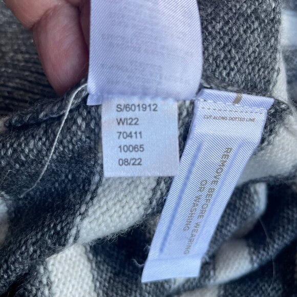 Loft Turtleneck Sweater Soft Long Sleeve Stripe women’s Size Large - Picture 6 of 7